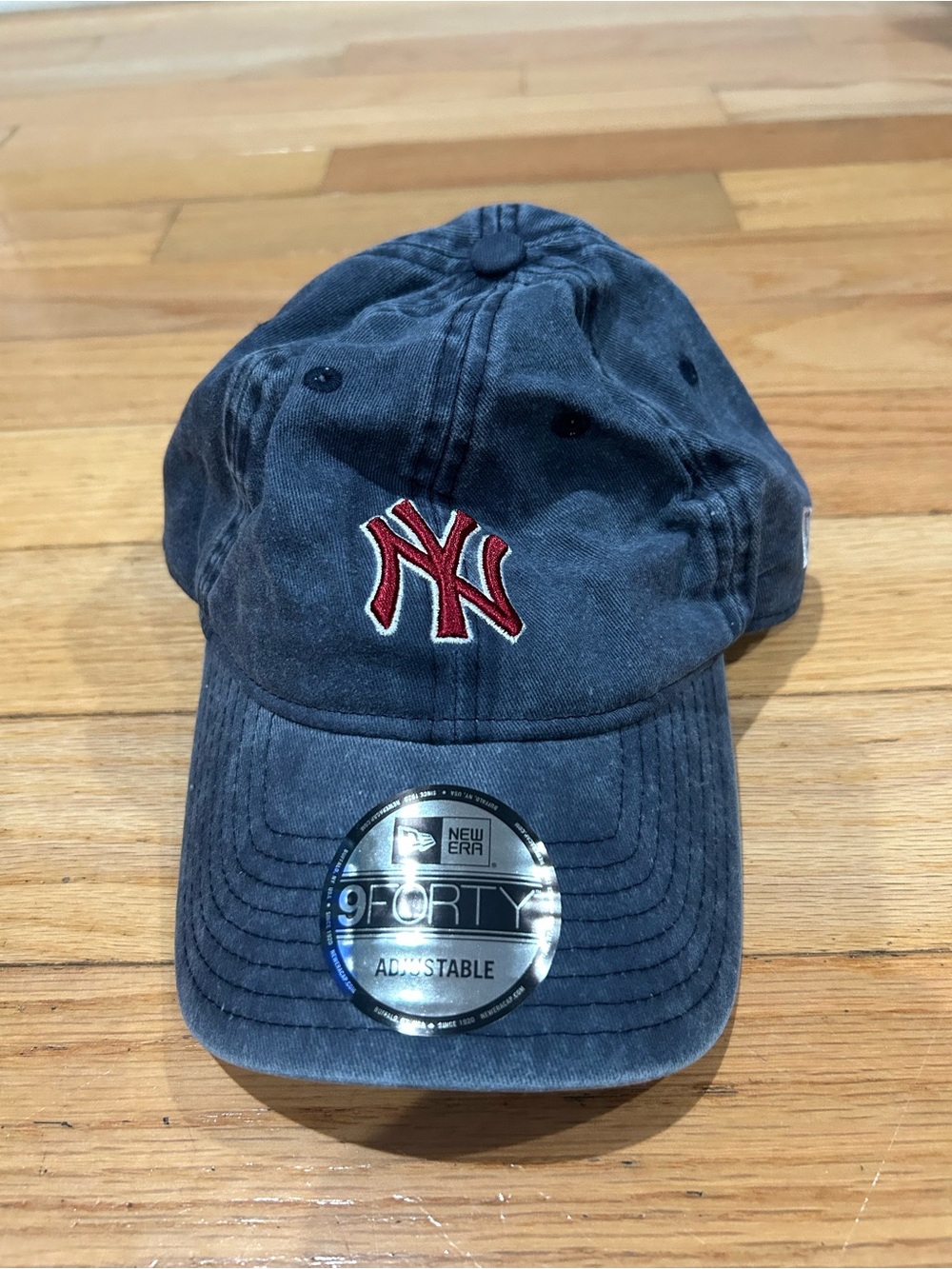 New Era Navy Baseball Cap with Red NY Logo